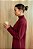VESTIDO TRICOT ALGODÃO VINHO - Imagem 3