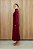 VESTIDO TRICOT ALGODÃO VINHO - Imagem 1