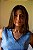 BLUSA DECOTES LINHO PURO AZUL - Imagem 1
