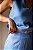 BLUSA DECOTES LINHO PURO AZUL - Imagem 3