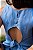 BLUSA DECOTE COSTAS LINHO PURO AZUL - Imagem 1
