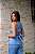 BLUSA DECOTE COSTAS LINHO PURO AZUL - Imagem 3