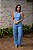 BLUSA DECOTE COSTAS LINHO PURO AZUL - Imagem 2