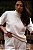 BLUSA COM GOLA CANELADO LEVE OFF WHITE - Imagem 1