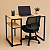 Mesa De Escritório 2 Prateleiras Home Office Moderna 100Cm - Imagem 1