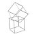 Kit 2 Centro De Mesa Cubo Para Decoração - Imagem 1