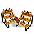 Kit com 2 prateleiras para suporte doces/ buffet 3 andares - Imagem 5