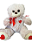 Urso com detalhes de coração - Imagem 1