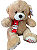 Urso gravata "Amor" - Imagem 1