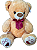 Urso com laço vermelho - Imagem 1
