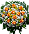 Coroa de Flores com Rosas laranja - Imagem 1