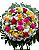Coroa de Flores com Rosas Mistas - Imagem 1