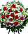 Coroa de Flores Rosas Vermelhas - Imagem 1