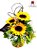 Arranjos de flores - Trio de Girassol - Com carinho - Imagem 1