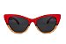 Óculos de madeira feminino Aruak- vermelho - Imagem 1