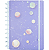 Caderno Inteligente Purple Galaxy By Gocase Médio - Imagem 1