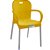 Cadeira Pé Alumínio C/  Braço Cores - Imagem 1
