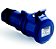 TOMADA INDUSTRIAL 32A IP44 3P+T 9H 220V AZUL 23204 FAMATEL - Imagem 1