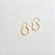 Argola Lisa em Ouro Amarelo Vintage / 11 mm - Imagem 3