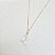 Corrente c/ Pingente Gota Cristal em Ouro Amarelo - Imagem 2