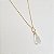 Corrente c/ Pingente Gota Cristal em Ouro Amarelo - Imagem 4
