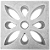 Elemento vazado Flor 39x39x07Cm - Imagem 1