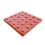 Piso tátil alerta vermelho 2,5x25x25Cm - Imagem 1