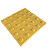 Piso tátil alerta amarelo 2,5x25x25Cm - Imagem 2