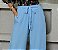 Calça Pantalona Viscolinho Com Laço Na Frente Cintura Elasticado - Imagem 5