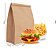 Saco Kraft Delivery 18x30 Liso Cx c/100 - Imagem 1