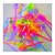 COLHER FESTA SOBR. MISTA NEON STRAWPLAST C/50 - Imagem 1
