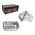 Bandeja Retangular c/ Tampa Pet 220ml c/10 - Imagem 1