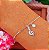Pulseira rodio com pingente clave de sol - Imagem 1