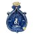 Incensário Cascata Buda Zen Azul/Branco 15cm - Imagem 1