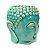Rechaud de Cerâmica Cabeça de Buda Verde 13cm - Imagem 1