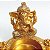 Porta Vela/Incensário em Resina Ganesha Dourado Com Brilho 8cm - Imagem 3