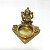 Porta Vela/Incensário em Resina Ganesha Dourado Sem Brilho 8cm - Imagem 1