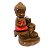 Incensário Resina Cascata Buda Meditando Vermelho 10cm 02 - Imagem 2