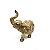 Estátua Elefante em Resina Sem Brilho Dourado 9cm - Imagem 2