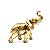 Estátua Elefante em Resina Dourado 10cm - Imagem 1