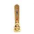 Incensário Vareta Yoga 7 Chakras Dourado com Brilho Vertical - Meditando - Imagem 1