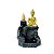 Incensário Cascata Resina Buda Tibetano - Imagem 1