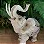 Enfeite Elefante 32cm - Branco - Imagem 3