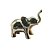 Estátua Elefante em Resina Pequeno Dourado - Imagem 1