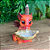 Incensário Cascata Baby Dragão Vermelho de Resina - Imagem 3