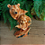 Estátua de Madeira Índio Xamã e Urso - 19cm - Imagem 2