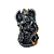 Incensário Cascata Dragão Preto e Dourado - 13cm - Imagem 1