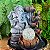 Fonte de Água em Resina Ganesha Cinza 4 Quedas Com Bola M - 25007 - Imagem 2