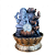 Fonte de Água em Resina Ganesha Cinza 4 Quedas Com Bola M - 25007 - Imagem 1