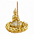Incensário Buda Dourado com Glitter - Modelo A - Imagem 1